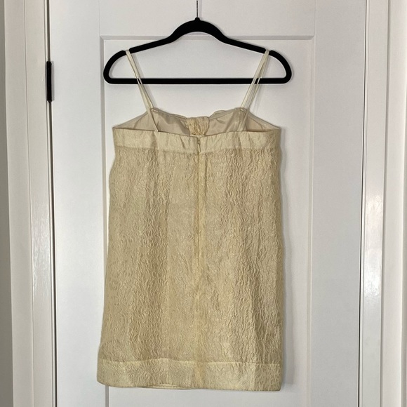BCBG Strapless Champagne Gold Mini Bubble Dress - Picture 3 of 6